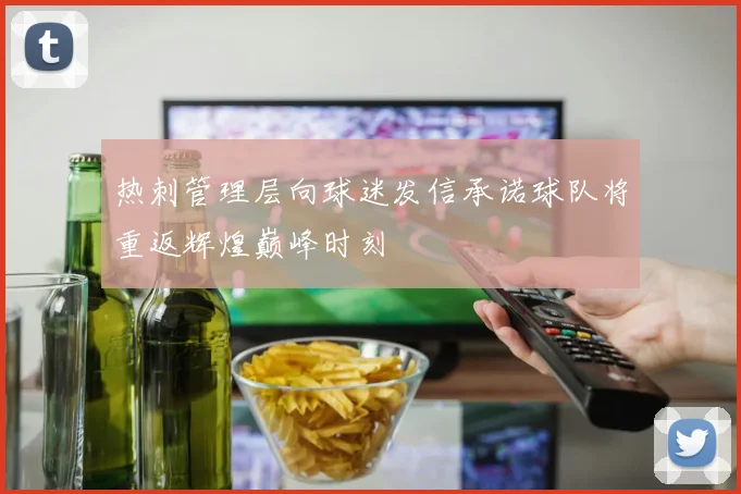 热刺管理层向球迷发信承诺球队将重返辉煌巅峰时刻