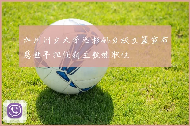 加州州立大学洛杉矶分校女篮宣布慈世平担任副主教练职位